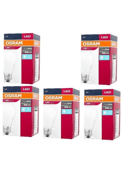 Osram Led Value Ampul Beyaz Işık 8.5 W 60Watt 5 Adet