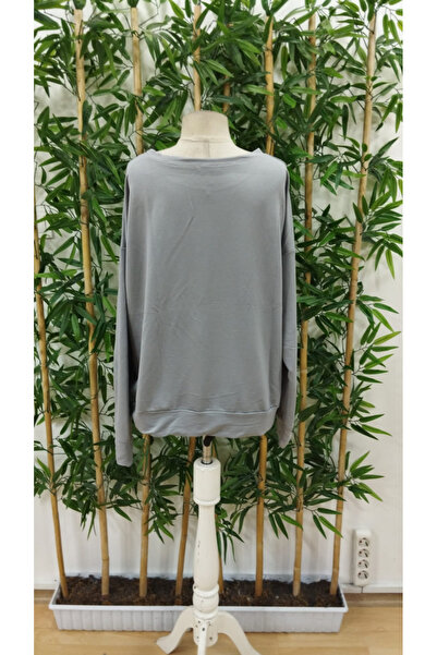 Deridün Yıldız Shoes Women's Long Sleeve Crew Neck Print Viscose Two Thread B...