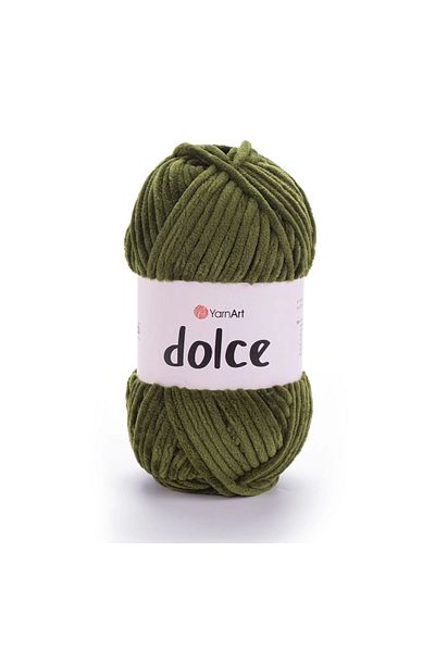 Yarnart Dolce - Βελούδινο Χειροποίητο Νήμα Πλεκτομηχανής Olive Green-772