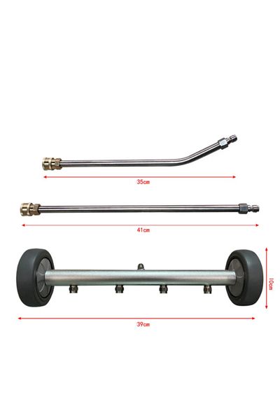 Choice 3 Pieces 5000psi Car Chassis High Pressure Washer 16 Inch Electric Car Washing Locomotive Bottom Wat