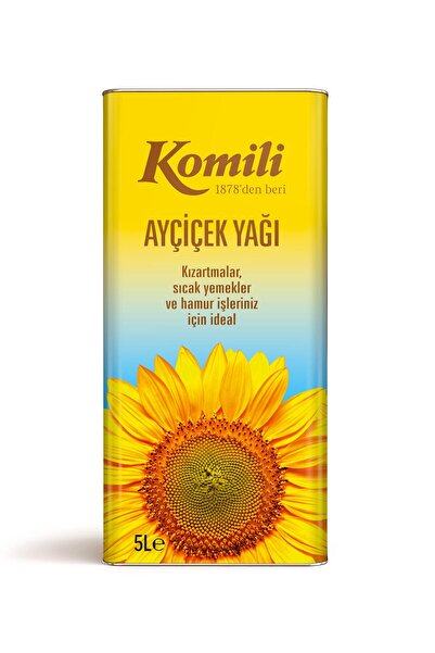 Komili Ayçiçek Yağı 5 Lt Teneke