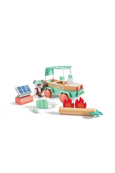 Hape Wooden Toy - Solar Offroad Adventures (11 PIECES)