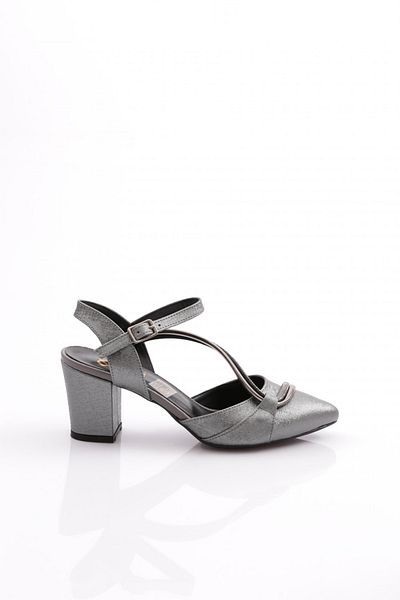 DGN Dg Pantofi cu toc cu curea la gleznă pentru femei Platinum Nova 217542328