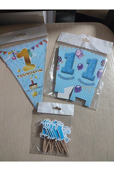 Uslu Çeyiz 10 Flama+ 8 mısır koyma kutusu+20 ADET 1 YAŞ KÜRDAN 3 LÜ SET özel ...