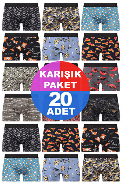 CNT 20 Ανδρικά Boxers - Ειδικό Μυστικό Πακέτο με Τυχαίο Μοτίβο Έκπληξης