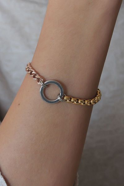 modalem Steel Mix Color Women's Bracelet
