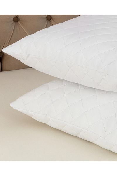 Madame Coco Στρώμα μαξιλαριού καπιτονέ Raison 2 Piece - Λευκό - 50x70 cm