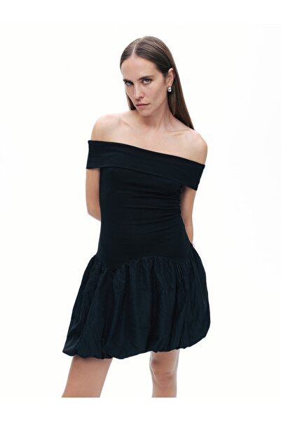 Nocturne Açık Omuzlu Mini Elbise