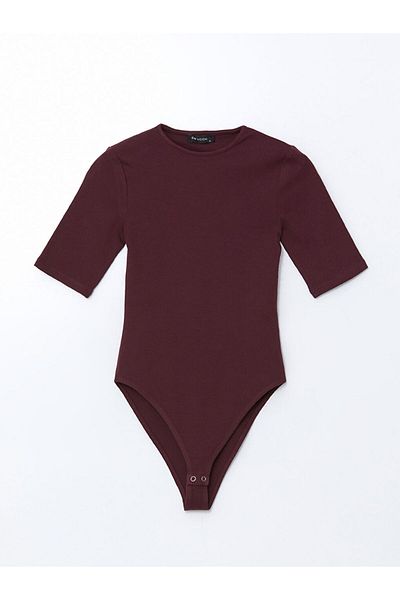 LC Waikiki Lcw Vision Plum Crew Neck Women's Bodysuit