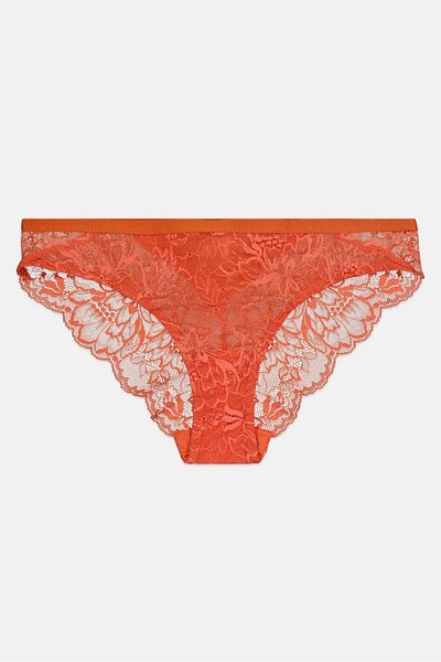 Triumph Women Textured Pull On Panties, Orange