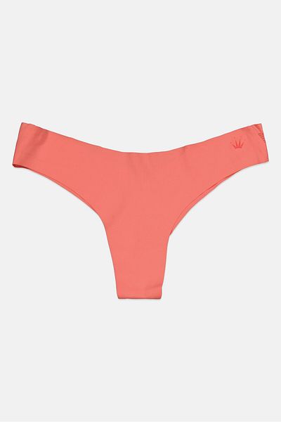 Triumph Women Plain Pull On Thong, Coral
