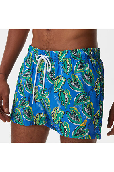 Nautica Erkek Mavi Baskılı Deniz Şortu