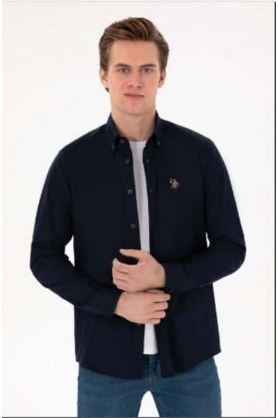 U.S. Polo Assn. Мъжка тъкана риза с дълъг ръкав USPA CEDCOLORREG025 2083079
