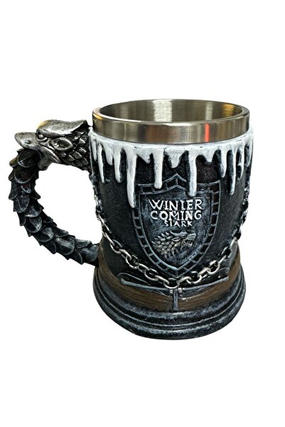NETAVANTAJ Game of Thrones Winter Is Coming Steel Mug