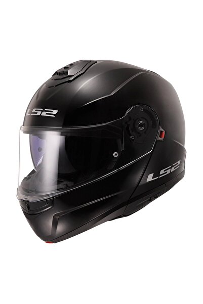 LS2 STROBE 2 ÇENE AÇILIR SİYAH KASK
