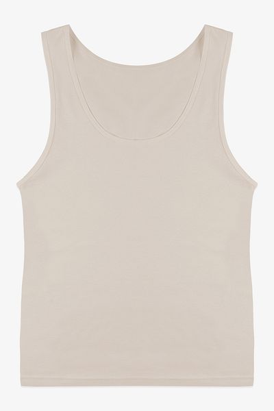 koza iç giyim Women's Thick Strap Cotton Double Tank Top