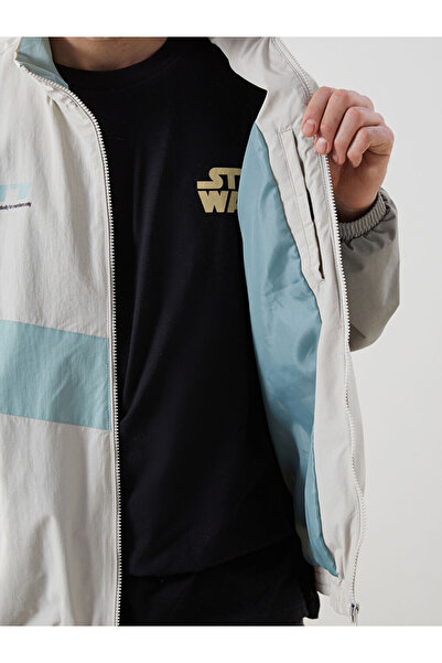 LC Waikiki XSIDE Gri Standart Kalıp Dik Yaka Erkek Mont