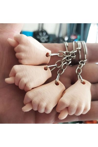 Mor Designer Nah Marked Keychain Model Set of 4