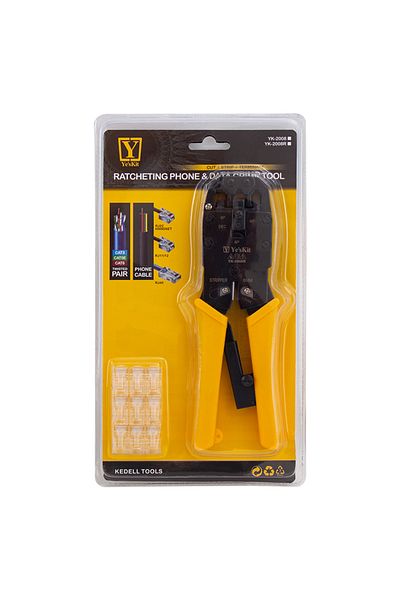 Powermaster Yk-2008R Rj11-Rj12-Rj22-Rj45 Socket Crimping Plier