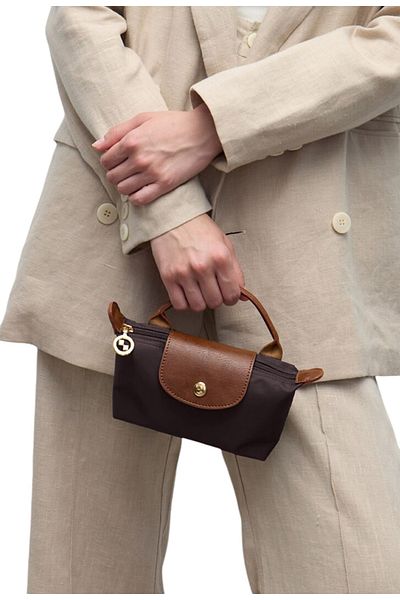 Timeless Γυναικεία τσάντα χεριού και ώμου Le pliage Xs Pounch Canvas Pouch