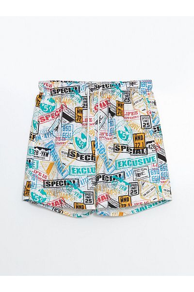 LC Waikiki New Season Short Length Patterned Men's Sea Shorts - S5Ch44Z8