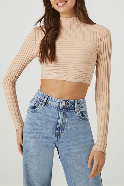 Forever 21 Balıkçı Yaka Uzun Kollu Bluz