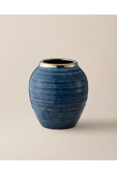 Madame Coco Blue Iris Vase