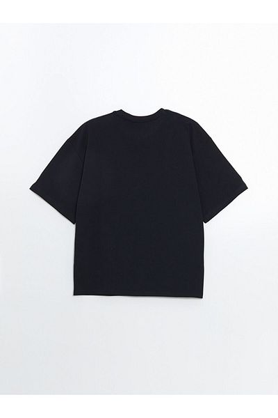 LC Waikiki Ανδρικό T-Shirt XSIDE Navy Blue Crew Neck χτενισμένο βαμβακερό