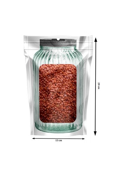 kapsulavm Jar Appearance Ziplock Storage Bag with Snap Fasteners and Practical Bag