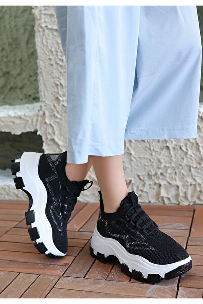 h hera giyim Чорні кросівки на шнурівці Tricot Toga