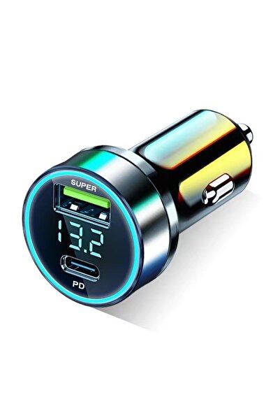 Choice شاحن سيارة أسود 240 وات 240 وات شحن سريع بمنفذين USB لأجهزة آيفون وسام...