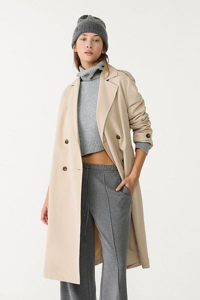 Stradivarius Long flowing trench coat