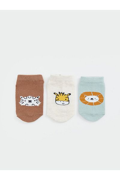 LC Waikiki New Season Printed Baby Boy Booties Socks 5-Piece - S58597Z1