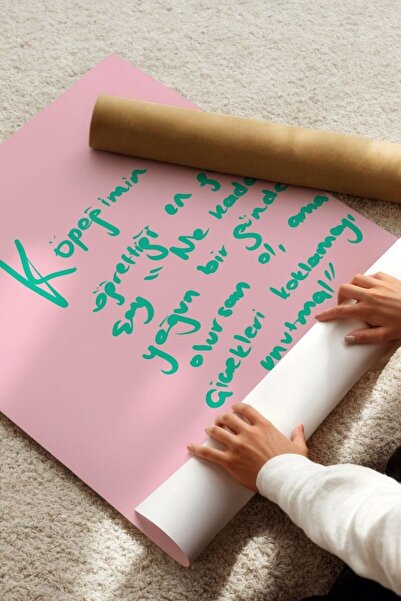 Alf Portraits 'Çiçekleri Koklamayı Unutma' Çerçevesiz Poster, Köpek Ailelerine Köpekli Duvar Dekorları