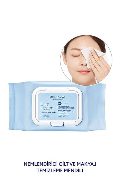 Missha Super Aqua Ultra Hyalon - Acid and Water Based Makeup Remover Wipes