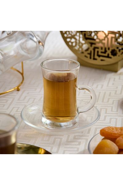 Home Box Orchid 12-Piece Glass Istikan Set with Stand 120 ml