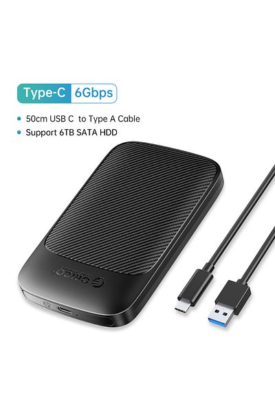 Orico Type-c To Usb3.0 6gbps Hdd Enclosure Sata To Type-c Hdd Solid State Drive Enclosure Support Ua