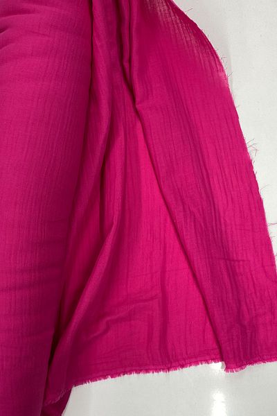 Mu Art Multi-Purpose Muslin Cotton Baby Blanket and Blanket Fabric Muslin Cloth Fuchsia 73