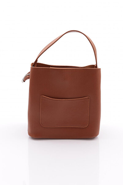 DGN Kadın Arkası Cep Detaylı Çanta Taba 41653431