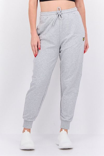 Lyle & Scott Women Regular Fit Brand Logo Sweat Pants, Grey