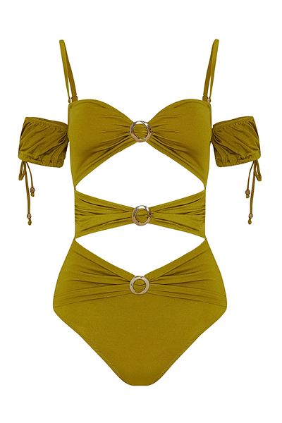 Nocturne Ruffle Detailed Swimsuit