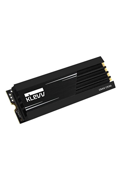 KLEVV Cras C930 1TB NVMe PCIe Gen4 x4 Okuma 7400MB – Yazma 6400MB PS5 Uyumlu Soğutuculu M.2 SSD