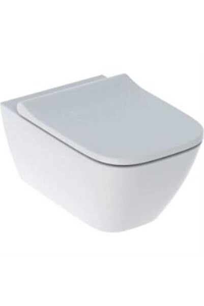 Geberit Smyle Square Rimfree Soft Asma Klozet Ve Kapak, Beyaz