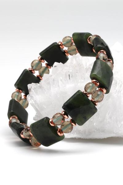 Alibaba Doğaltaş كندا اليشم - الزولتانيت - الهيماتيت سوار تصميم الحجر الطبيعي