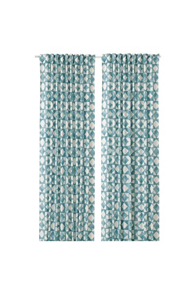 Generic Curtain, blue, 145x300 cm