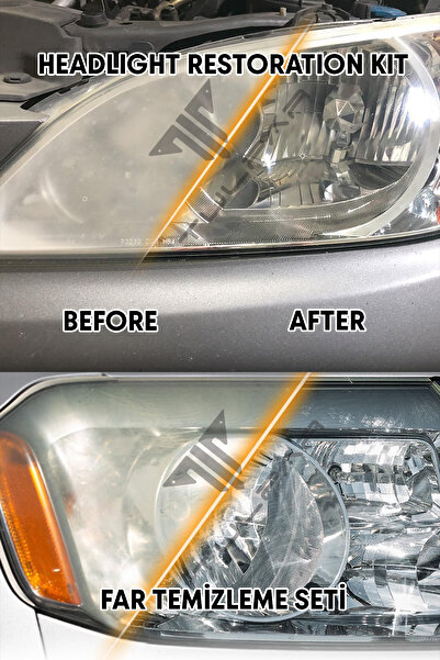 TULPAR KİMYA Buharlı Far Temizleme Far Parlatma Avantajlı Set Paket (HEADLIGHT CLEANER KIT)