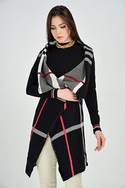 Sense أكمام مضلعة منقوشة هيركا| Trk18013 أسود-إكرو