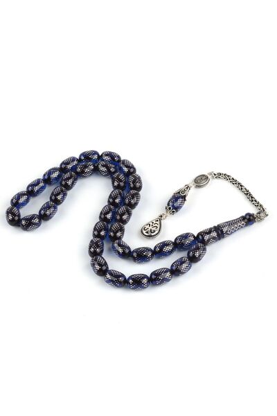 LapisDo Capsulă cu ciucuri și șnur de rugăciune din argint 925 Sterling, culo...