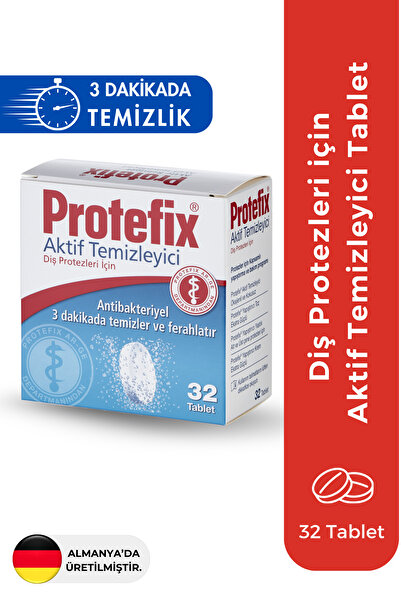 Protefix Diş Protezleri Için Aktif Temizleyici 32 Tablet