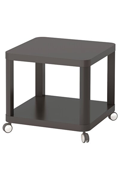 IKEA TINGBY Side table on castors, grey, 50 x 50 cm